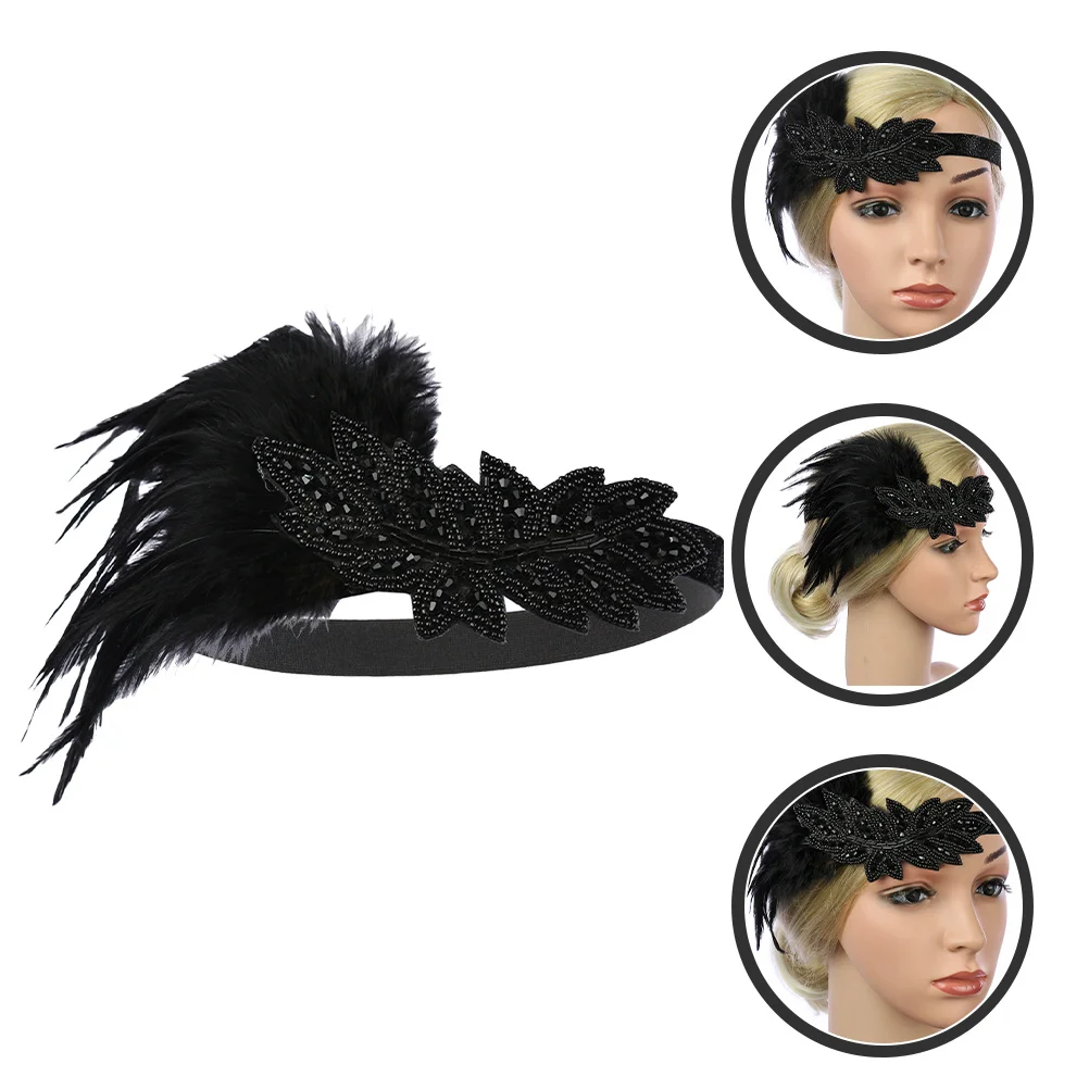 

Headband Vintage 1920S Rhinestone Flapper Headdress For Women Party Carnival Masquerade Ball Cosplay Hair Accessory