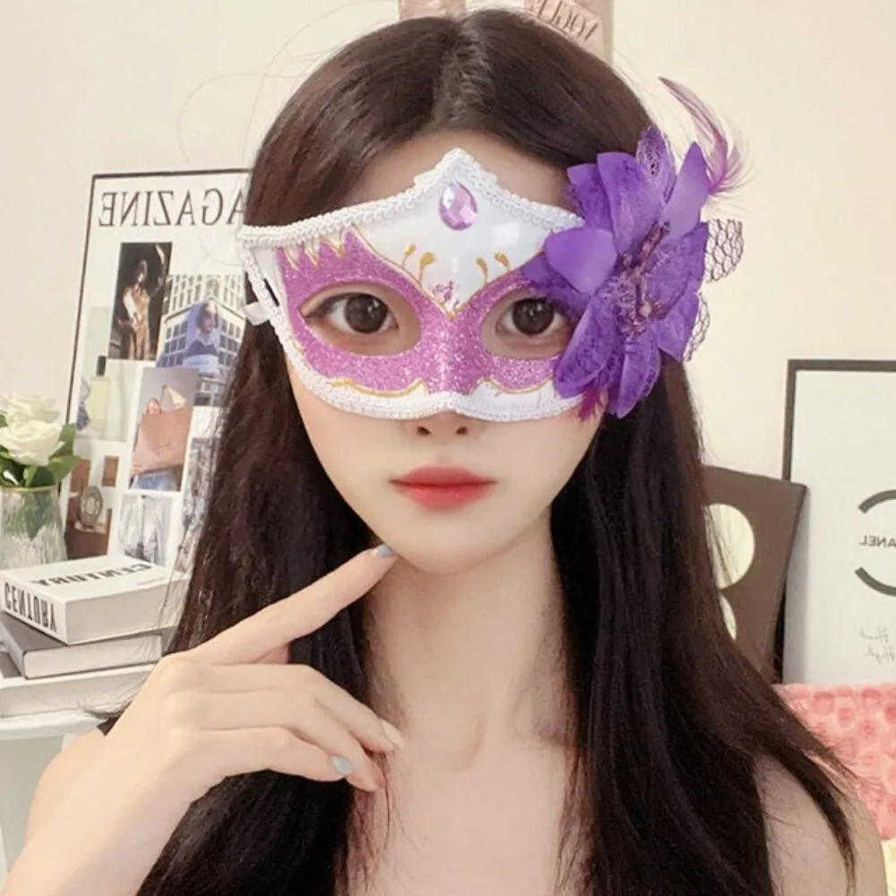 Halbe Gesichtsmaske Halbe Gesichtsmaske Maskerade Cosplay Maske Blumige Blumenmaske Die Phantom Dancer Maske Foto Requisite Halloween Masken