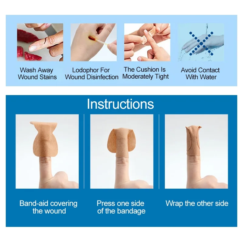 100Pcs PE/Non-woven Band-Aid Breathable Adhesive First Aids Medical Bandages Patch Cushion Wound Hemostasis Stickers