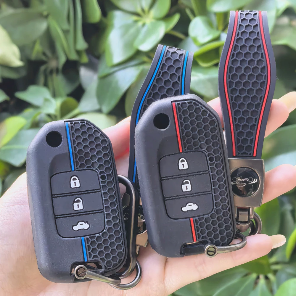 For Honda Civic Accord City Odyssey CR-V XR-V HR-V Vezel Jade Jazz Crider Car Flip Key Cover Case Holder Keychain Shell