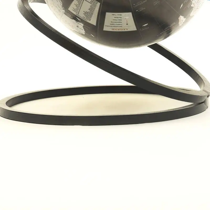 كرة أرضية من خشب المانجو المنحوت يدويًا بتصميم معقد وجمالي فريد من نوعه #5