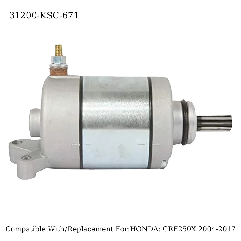 

New Starter Motor 31200-KSC-671 Replacement For Honda Motorcycle CRF250X Electrical Motorbike Starter SMU0372 Moto Acessorios