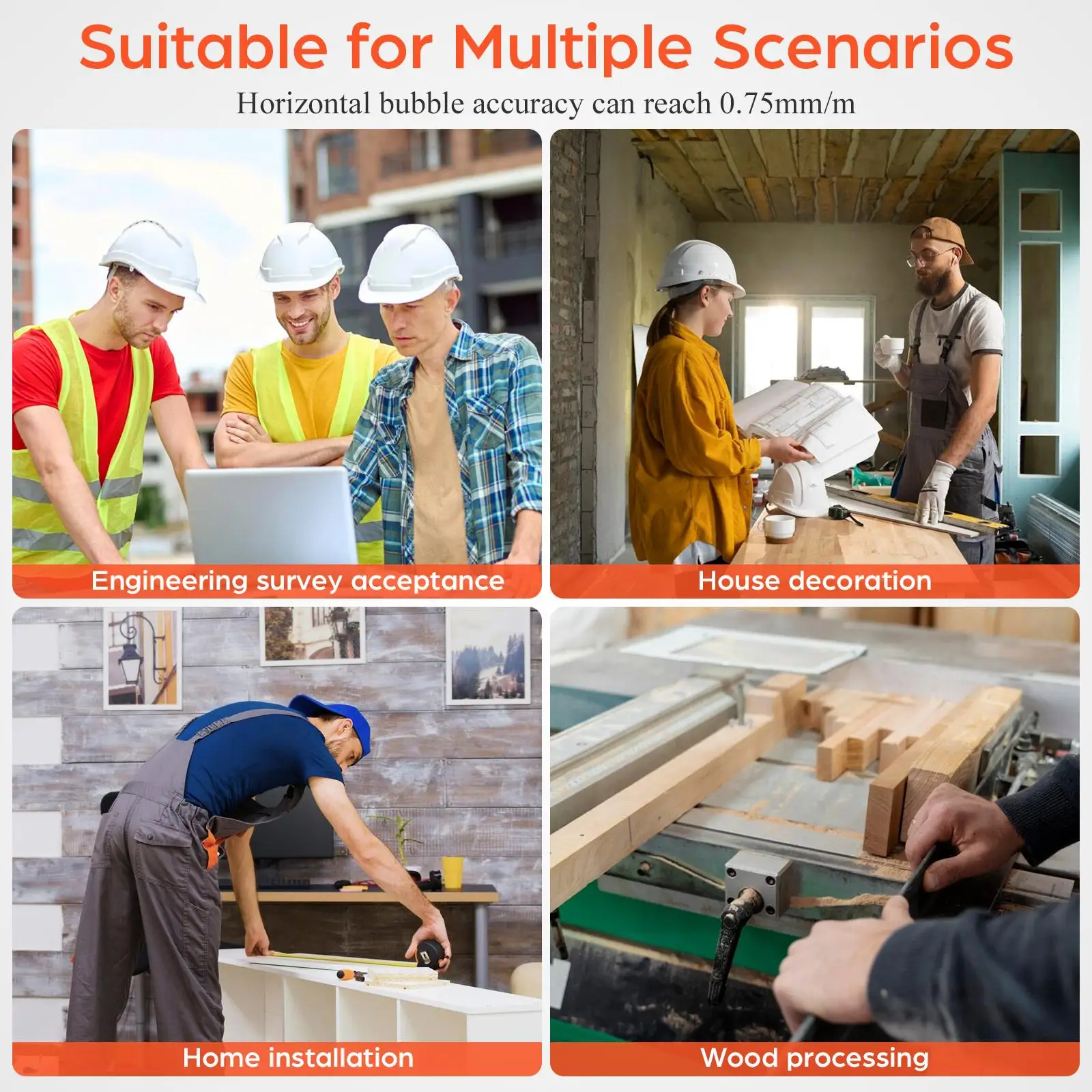 2Pcs Portable Mini Spirit Level High Precision Aluminum Alloy Bubble Ruler Horizontal Measuring Tool Balance Scale Durable Abs