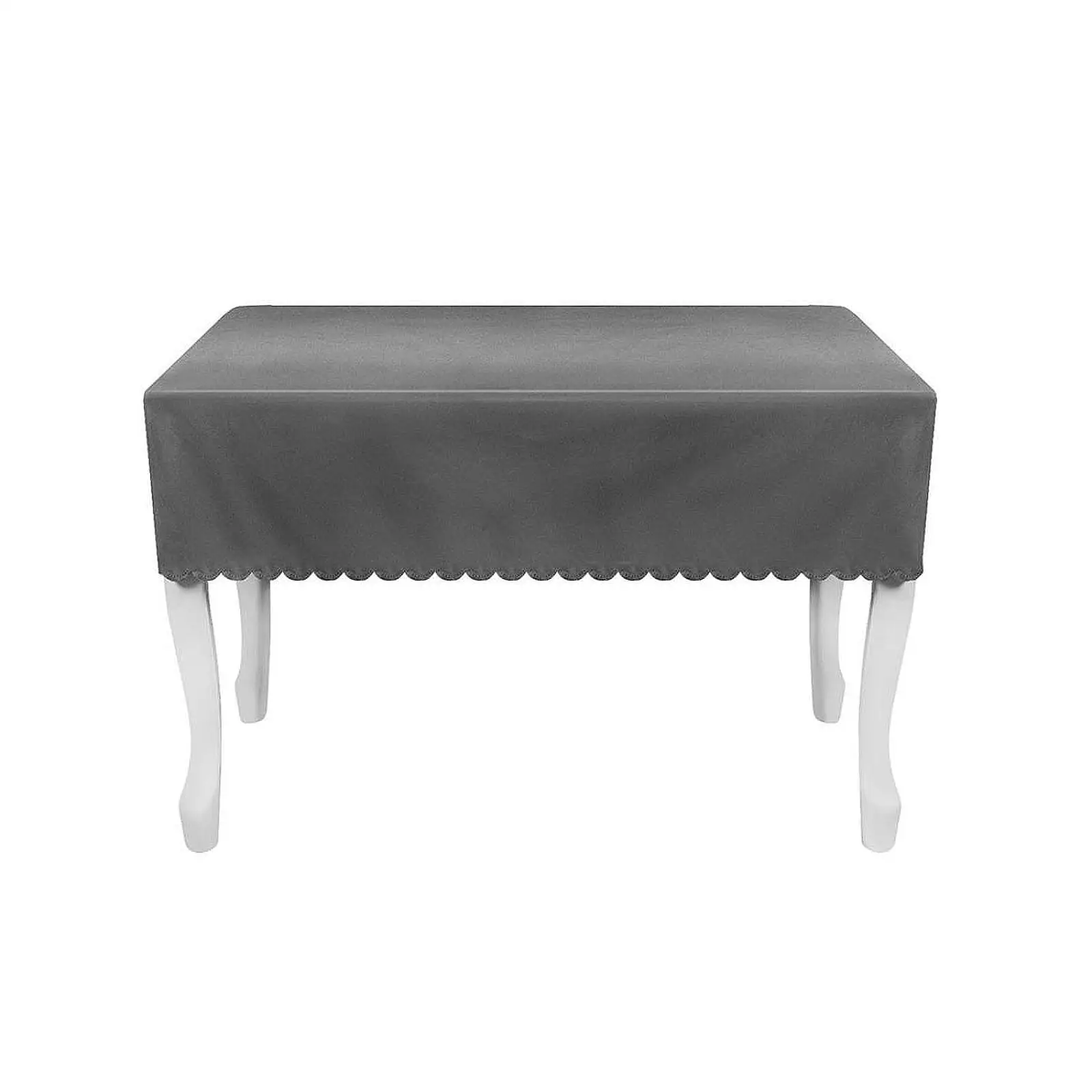 Universal Upright Vertical Piano Cover Flannel Fabric Petal Edge with Matching Bench Cover Dustproof for Living Room