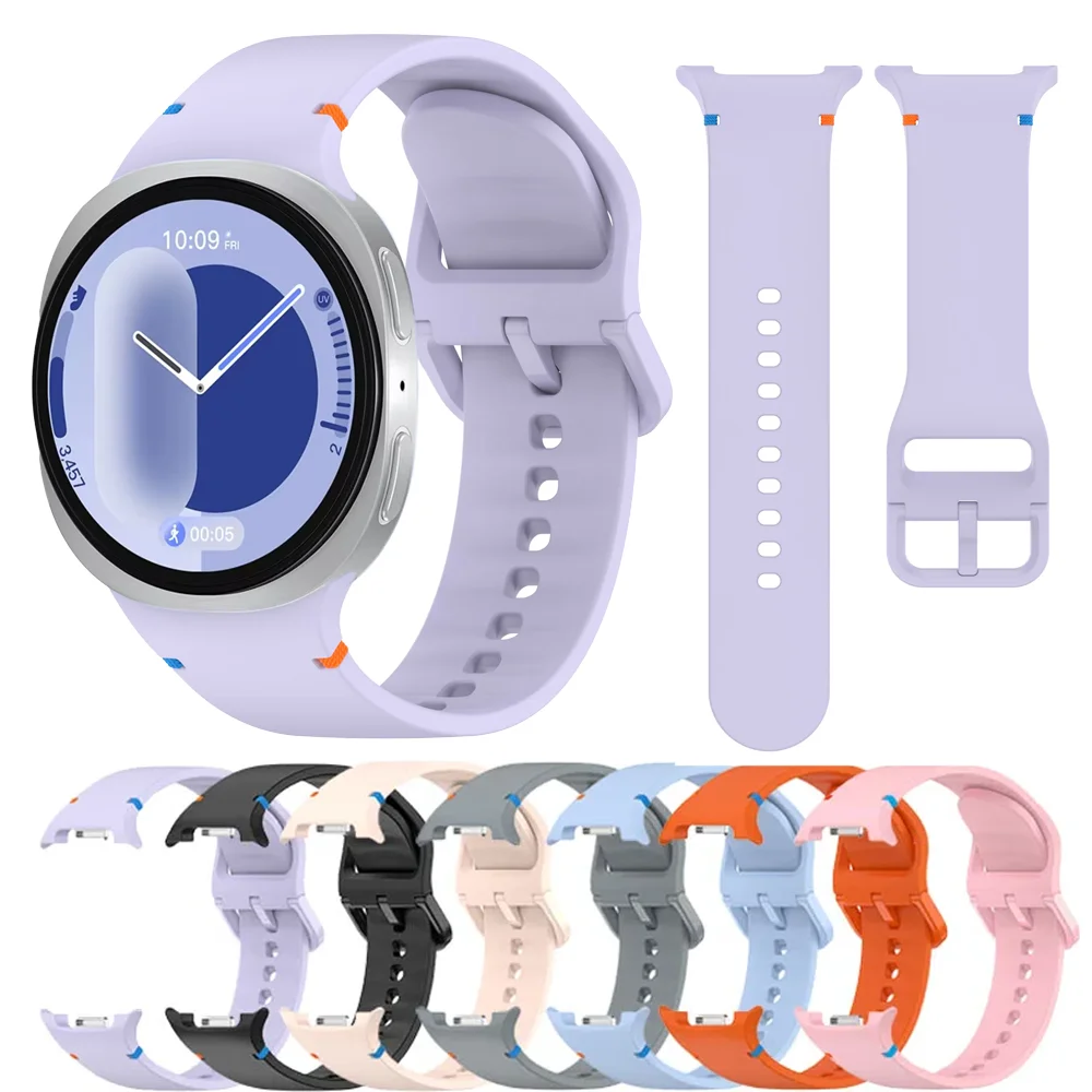 Offizielles Sport-Silikonarmband für Samsung Galaxy Watch 9 40mm 44mm Armband Galaxy Watch 8 40mm 44mm 8 Classic 46mm
