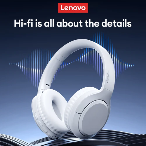 Imagen 2 del producto Choice Lenovo TH53 Bluetooth V5.4 auriculares sonido estéreo HiFi con modo de música auriculares incorporado 2 micrófonos para llamadas HD auriculares