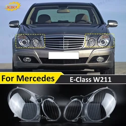 Left or Righ Car Headlight Lens Replace Headlamp Cover Shell For Mercedes Benz W211 E Class E240 E200 E350 E280 E300 2002-2008