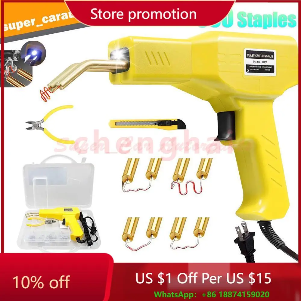 

Plastic Welder Kit Soldering Hot Stapler Bumper Repair Welding Gun 800 Staples