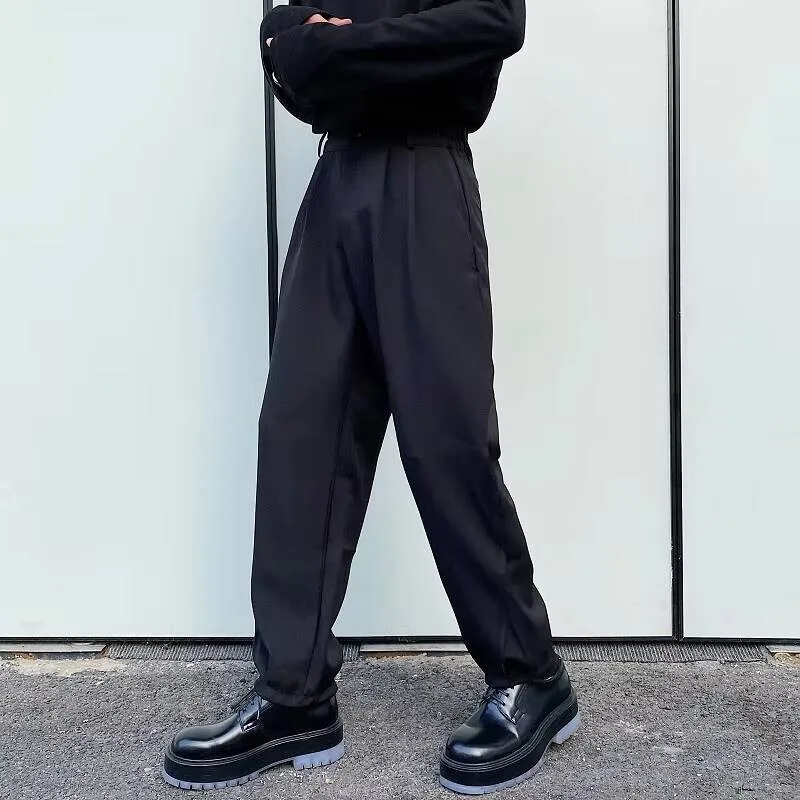 

Новые модные весенние брюки-харун и осенние мужские популярные городские молодежные универсальные свободные большие брюки для отдыха