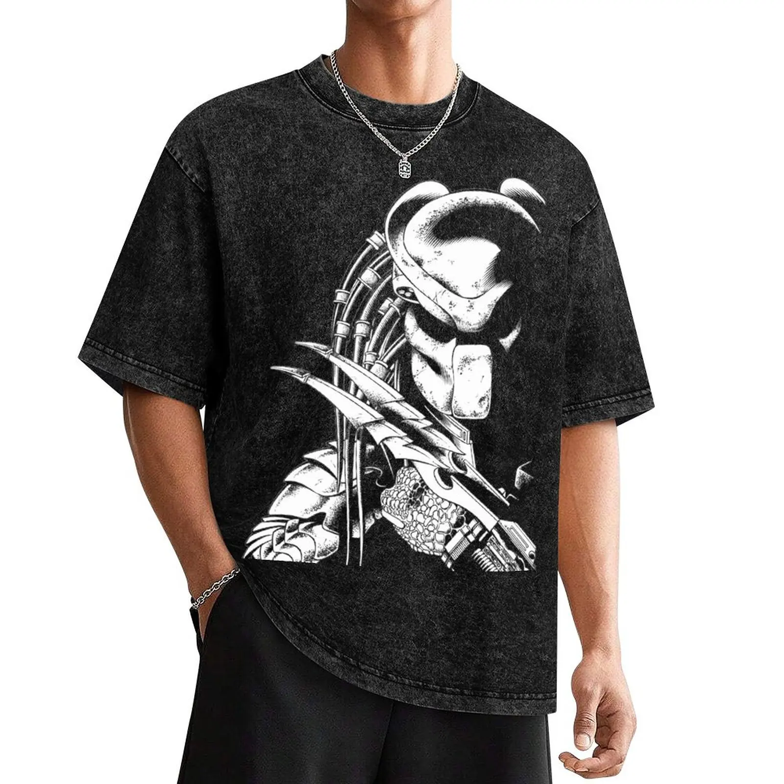 

Predator T-Shirt anime figures rapper graphic tees blanks outfits for men