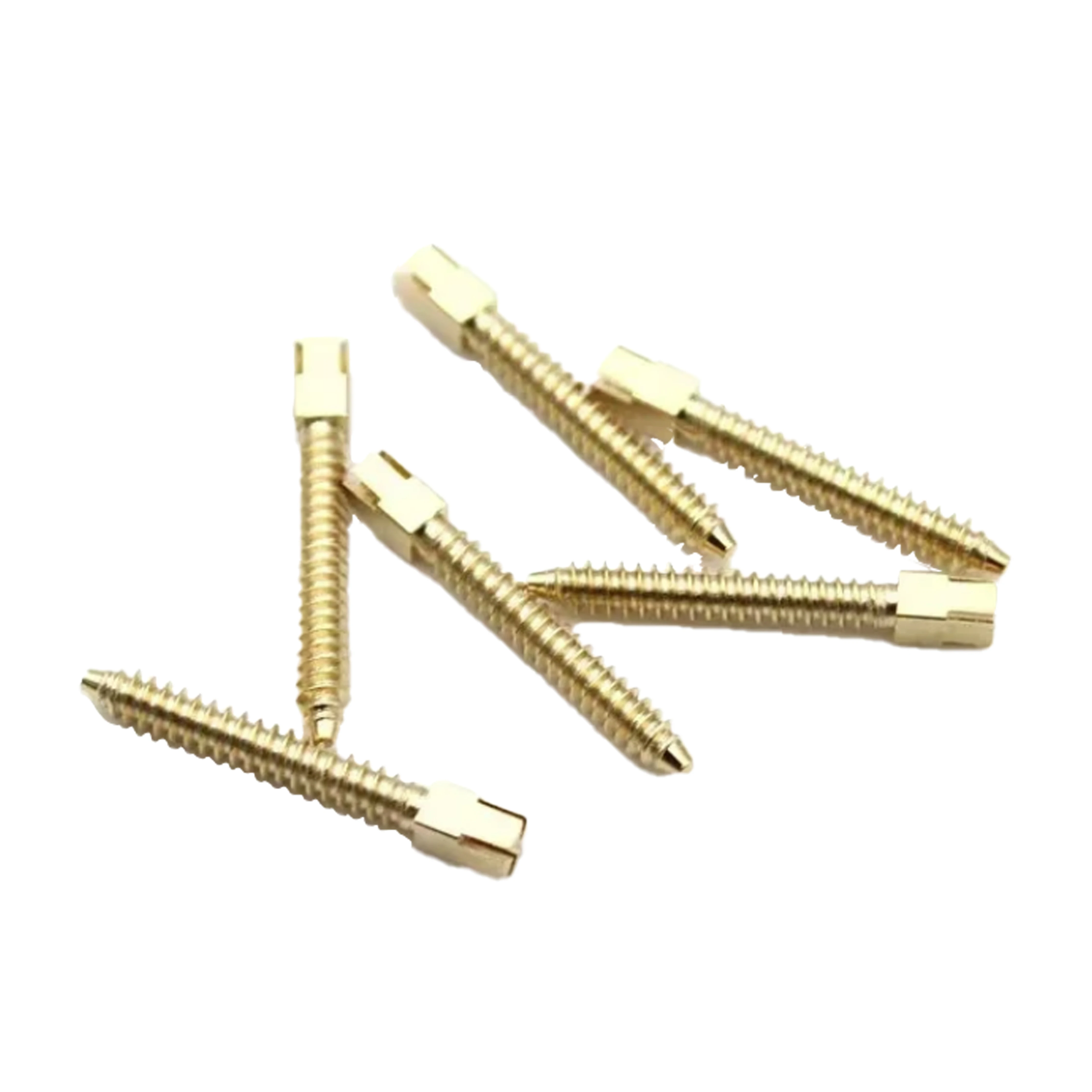Pin Saluran Akar Endo Pasca Sekrup Kerucut Endodontik Gigi Bahan Kuarsa Berlapis Emas TITANIUM Murni Baja Tahan Karat