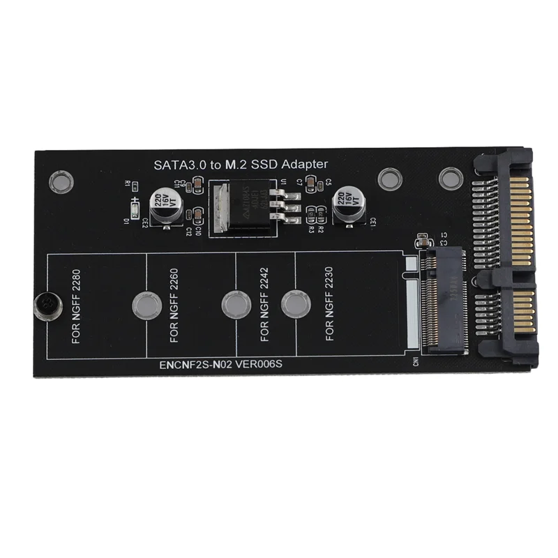 A23F-M2 NGFF SSD To SATA 3.0 2.5&Rdquo, M.2 SSD Adapter Converter Riser Card For PC Laptop Add On Card Up To 6Gps