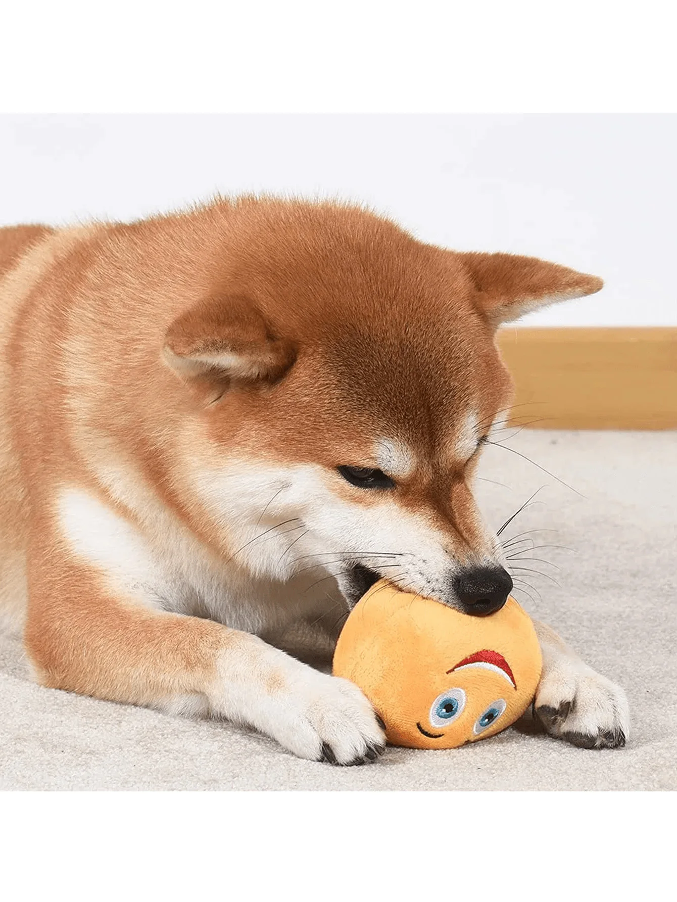 1/2 Quietschendes Hundespielzeug, weicher, gefüllter Plüschball mit Geräuschgenerator, interaktives Futterpflückspiel, geeignet für Welpen, kleine Hunde – Detail 6