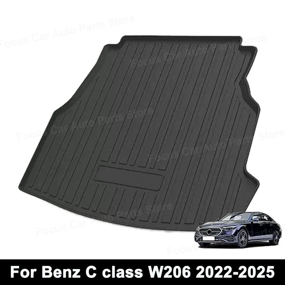 TPE-Kofferraummatte für Mercedes-Benz C-Klasse W206 C200 C220 C260 2022 2023 2024 2025 Auto-Kofferraummatte Laderaummatte Kofferraumeinlage