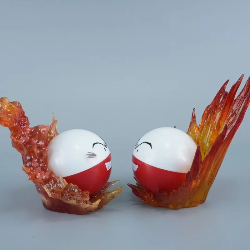 포켓몬 빨간색과 녹색 애니메이션 피규어 Voltorb 피규어 Pvc 동상 모델 룸 데스크탑 장식 컬렉션 소년 선물 게임 완구