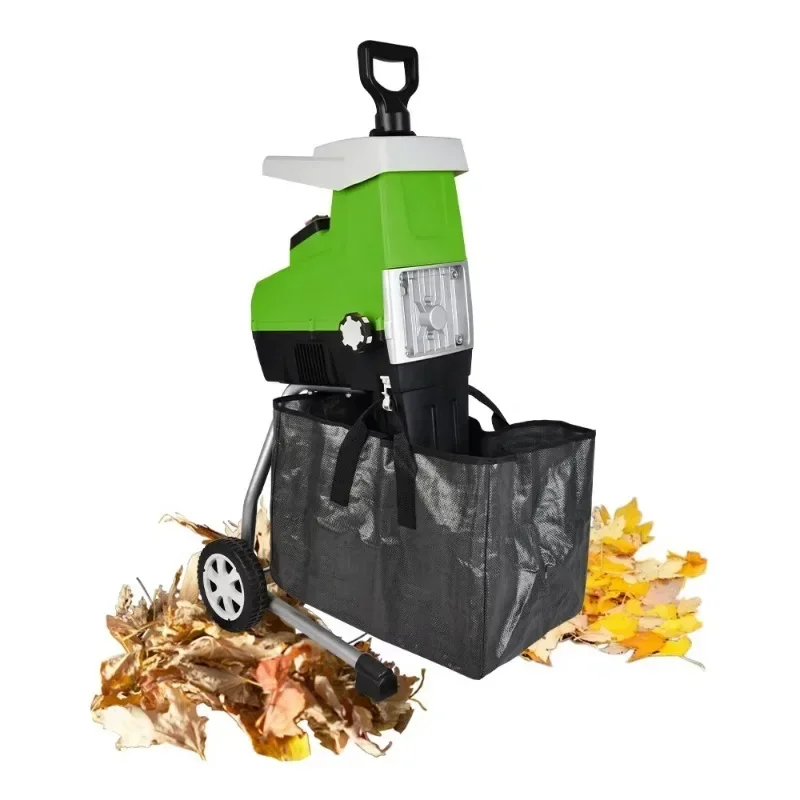 Garden Electric 2800W Power Leaf Quiet Start Cutting Chipper Wood Shredder Machine