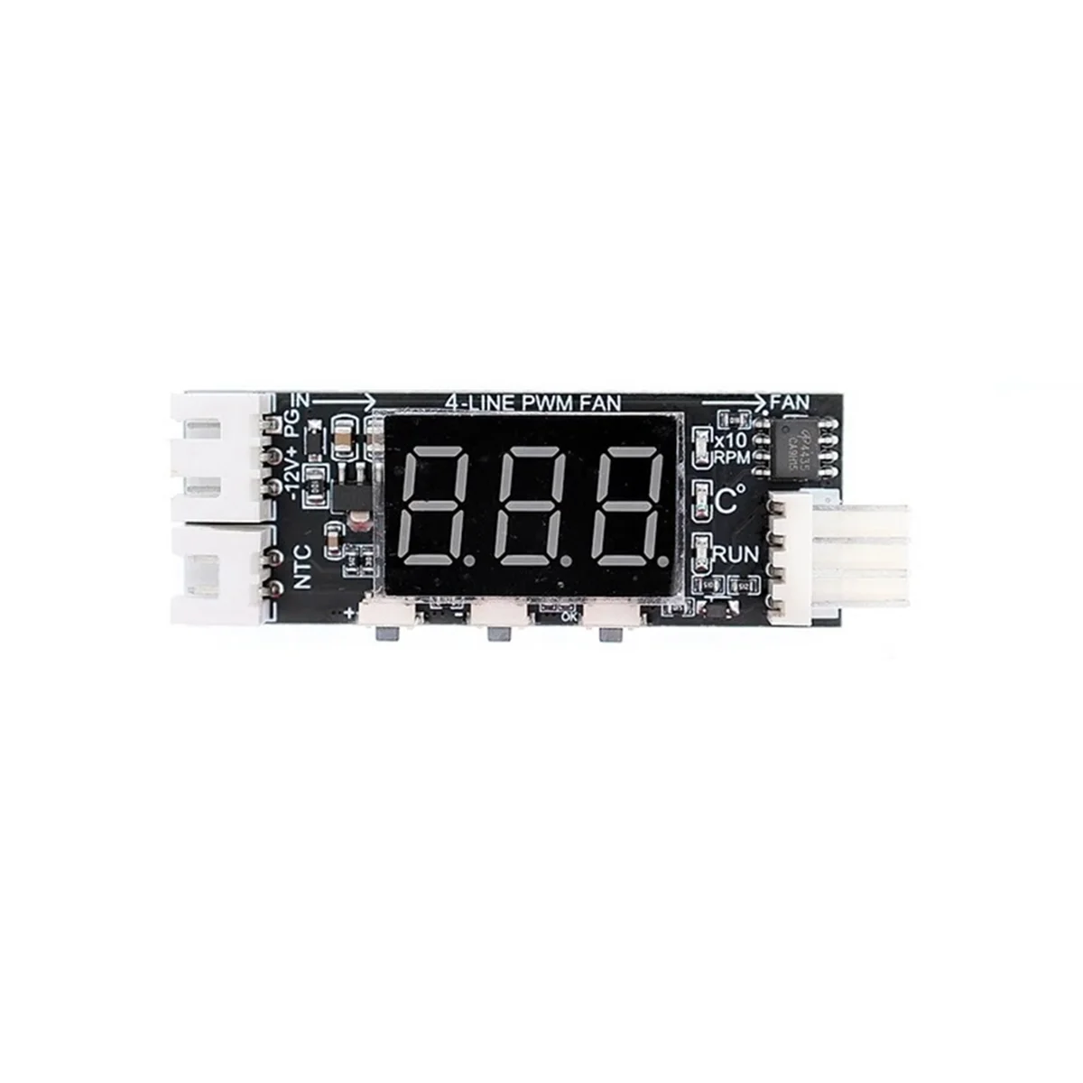 12V Pwm 4-draads Ventilator Temperatuurregeling Snelheidsregelaar Chassis Ruisonderdrukking Module Ondersteuning Ventilator Snelheidsregeling