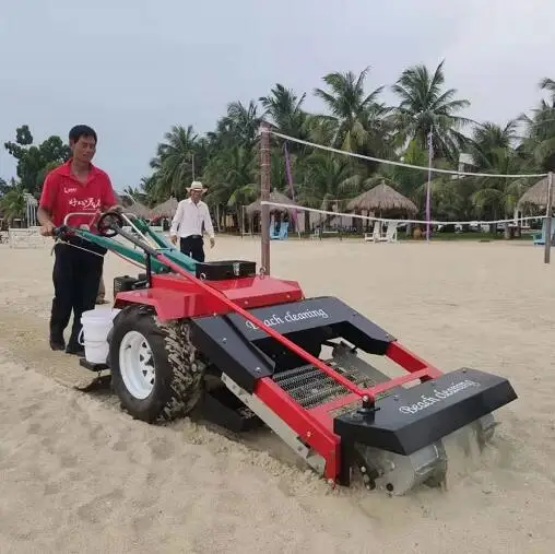 Handheld Walking tractor Beach Sand Cleaner Beach Sand Cleaning Machine