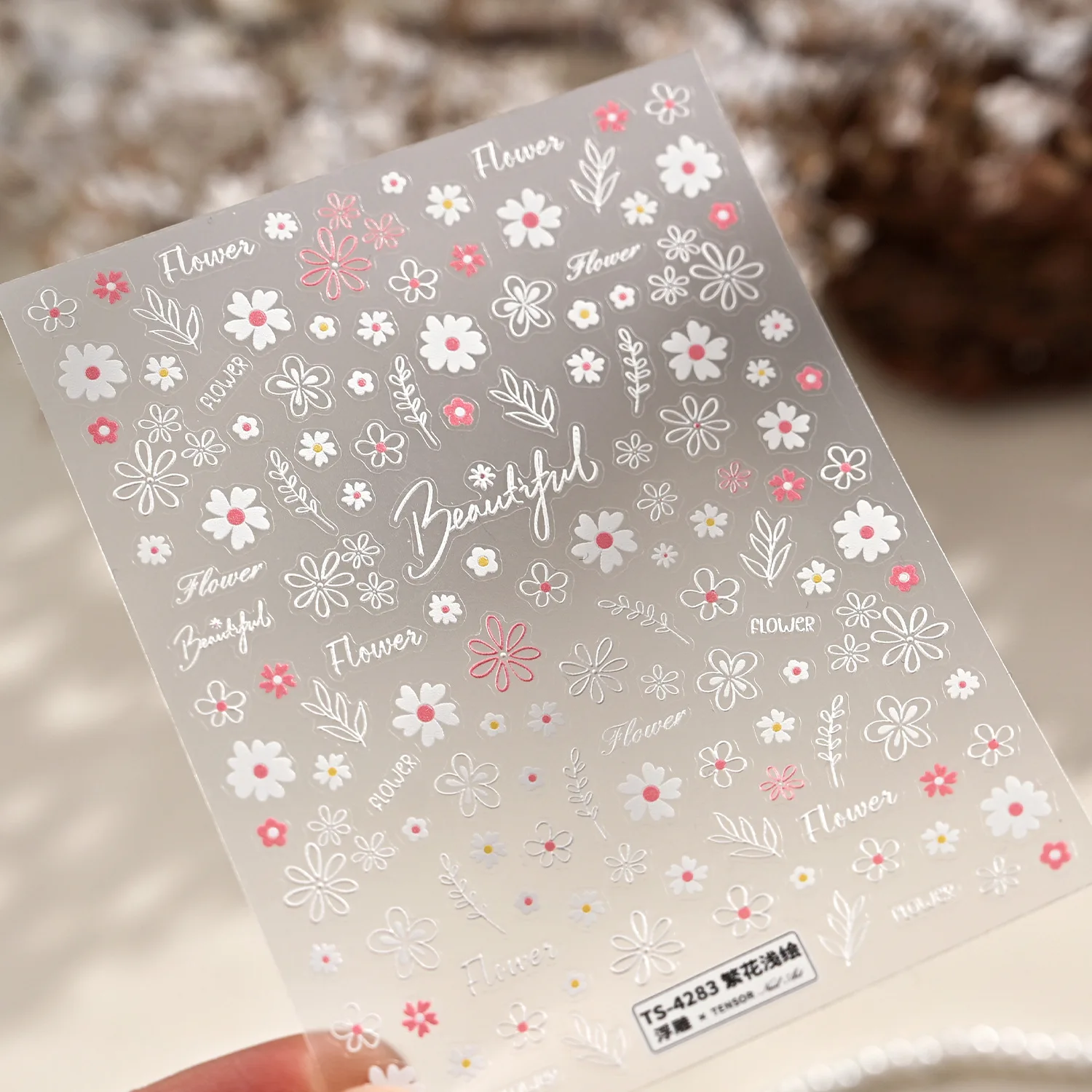 1 Stück 5D Weiche Niedliche Katzen-Kätzchen-Kuchen-Donut GLÜCK WUNSCHEN, GLÜCKLICHES LEBEN Nagelkunst-Aufkleber Geprägte Cartoon-Nagelsticker Maniküre DIY – Detail 23
