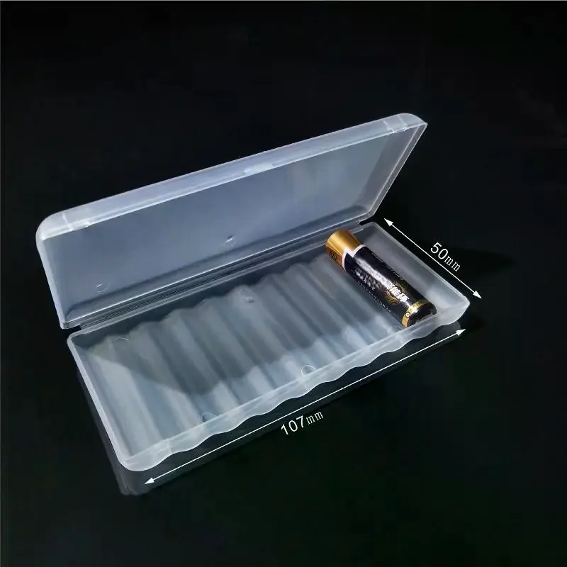 

1/3/5 шт. жесткий контейнер-держатель, чехол с 10 слотами, коробка для хранения батарей для пластикового органайзера для батарей AAA, аксессуары