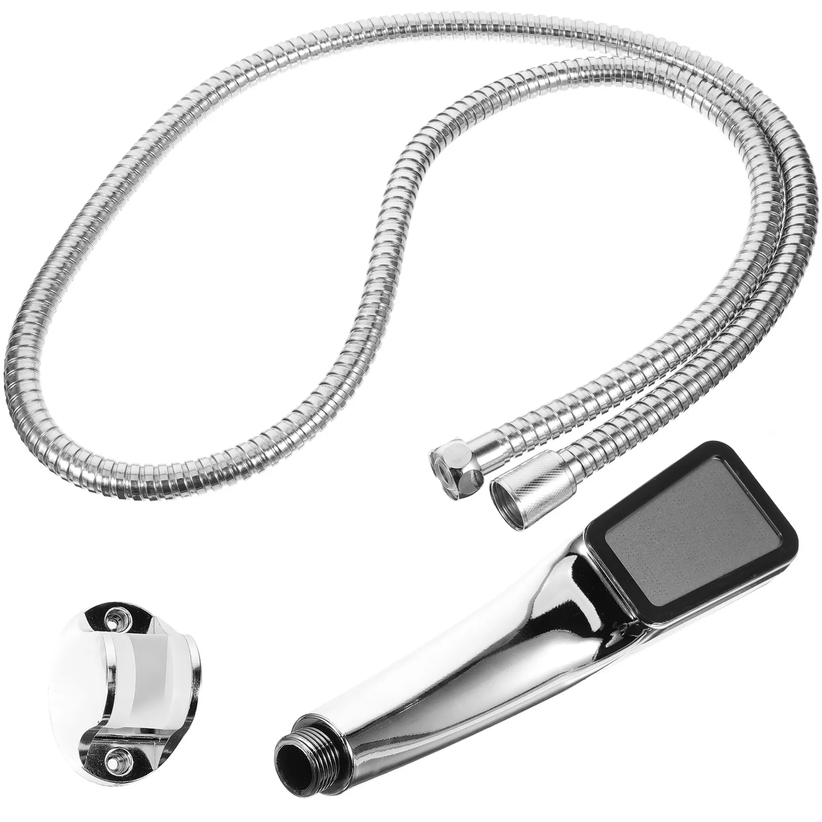 Shower Set Rain Showerhead Portable Pressurized Replacement Heads Hand Held Wall Bathroom Sprinkler Square Design Anti Clog High