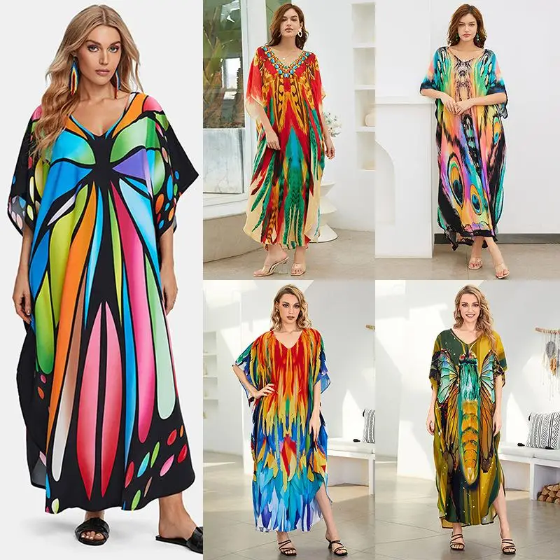 

plus Size Women's Loose Cotton irt Coverup Dr Robe Comfortable Breathable Spwear Casual Ele Bedding ZS2335