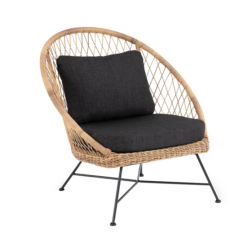 

Outdoor rattan chair, small coffee table furniture combination