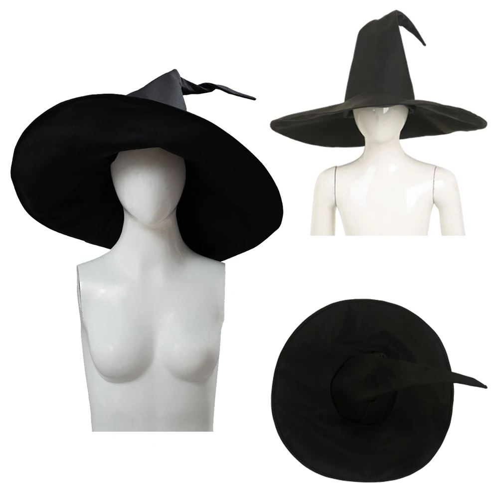 طفل أطفال أستاذ ساحرة قبعة سوداء تأثيري القبعات الشيطان الخيال زي اكسسوارات فانتازيا الدعائم هالوين ديكور الحفلات