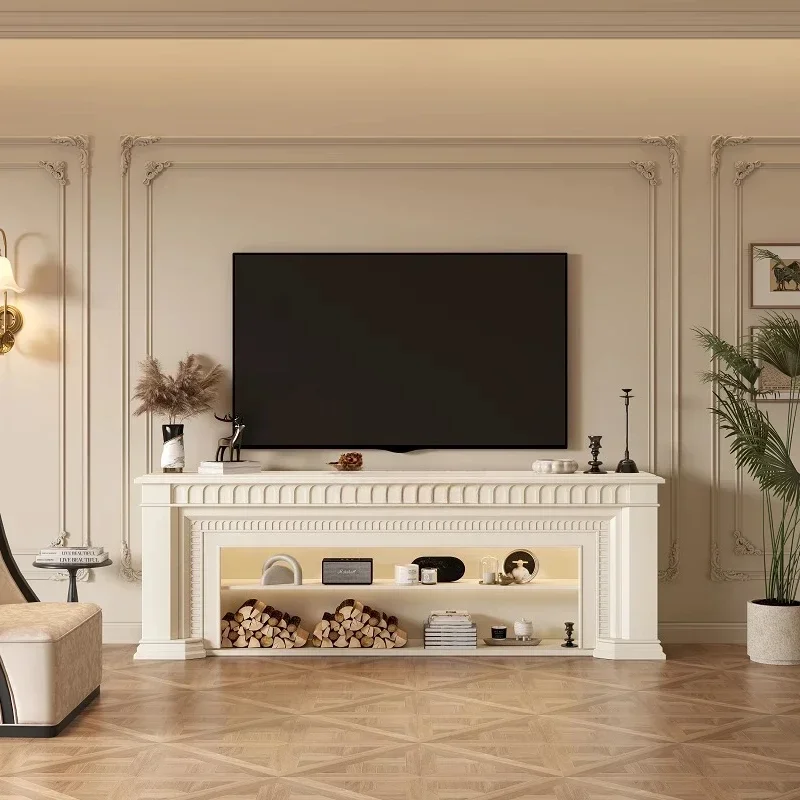 Light luxury living room simulation fire retro fireplace cabinet
