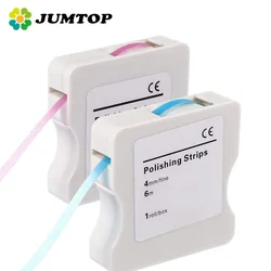 JUMTOP Dental Interproximal Resin Tooth Finishing Polishing Strips 4mm*6m Fine/Medium