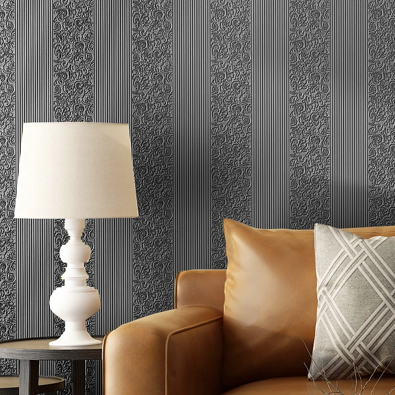 Imagem -02 - Adesivo de Parede Extra Grosso Telha Auto-adesivo Painel de Espuma Revestimento de Parede Linho Texturizado Papel de Parede Decoração de Casa Sala de Estar 0.5m x 2.8m