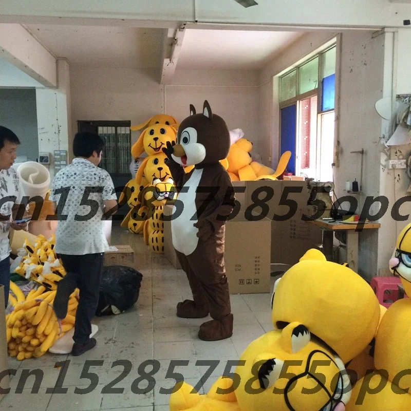 Chipmunk Mascot Costume Cartoon Squirrels Cosplay Costume Adult Cartoon Character Outfit Fancy Dress Suit Plan Birthday Party