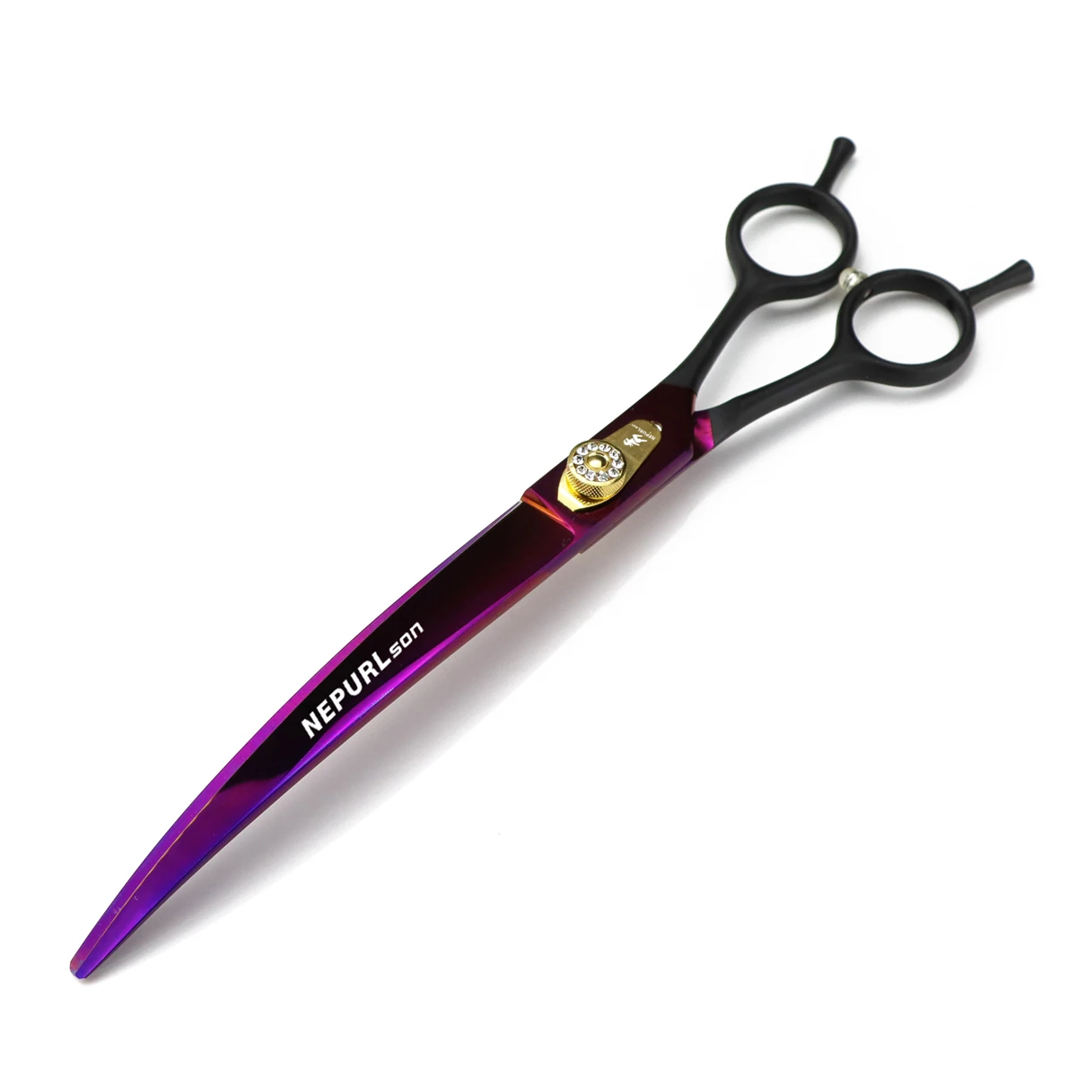 Imagem -05 - Dog Grooming Scissors Pet Tesouras de Corte de Cabelo Animal Thinning Shears Japão 440c Curvo 13 Profissional