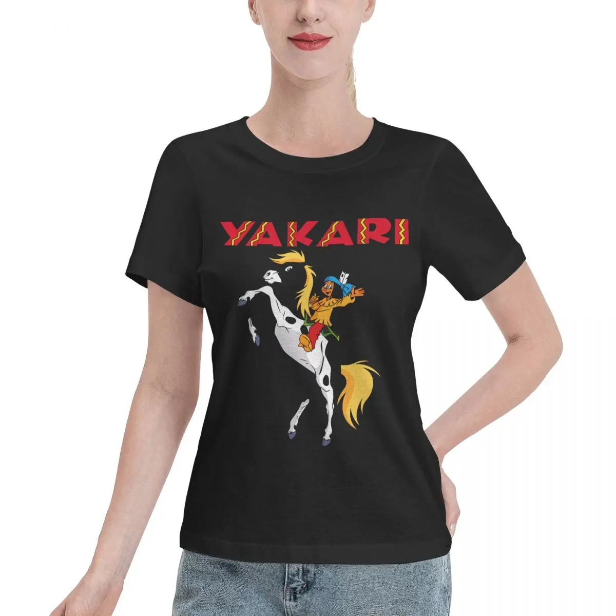 Reliable Item Yakari Advanture Funny Tee Women's T-shirt Weekend Look Sport Casual Top