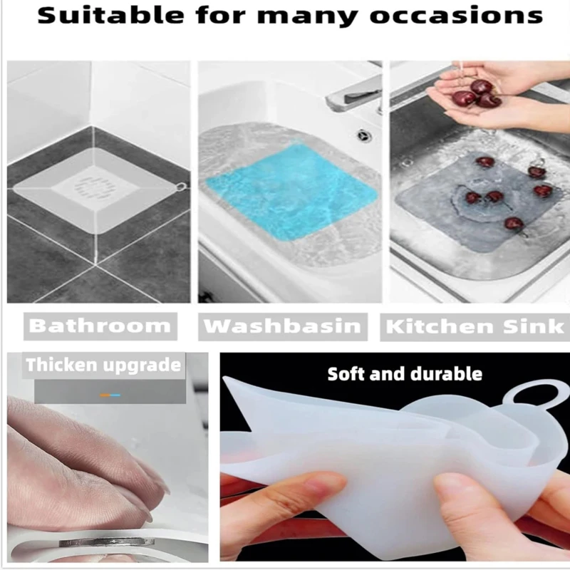 Universal Silicone Floor Drain Deodorant Cover Bathroom Deodorant Insect-proof Seal Cover Sewer Pipe Sink Anti-smell Floor Cover