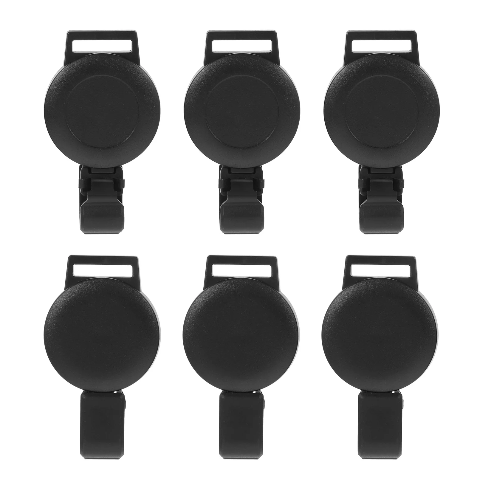 

Black Plastic Retractable Badge Reel Id Buckle Card Holder Portable Name Tag Mobile Phone Accessories Wear Resistant Feature