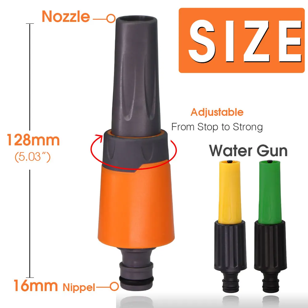 Adjustable Direct Injection Water Gun High Pressure Car Wash Nozzles for 1/2