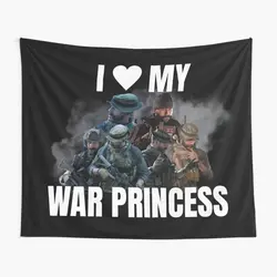 Captain John Price War Princess Call Of  Tapestry Art Home Travel Blanket Living Yoga Wall Bedroom Mat Decoration Colored