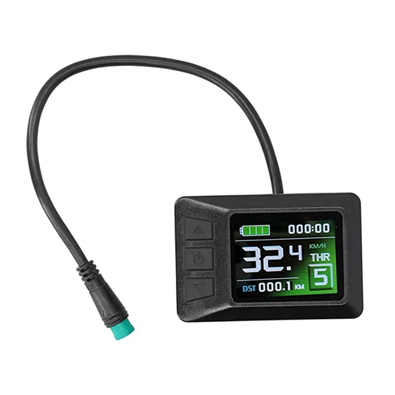 LCD7 Display 24V / 36V / 48V with Waterproof Connection, Colour Screen Battery Indicator, E-Bike Retrofit Accessory