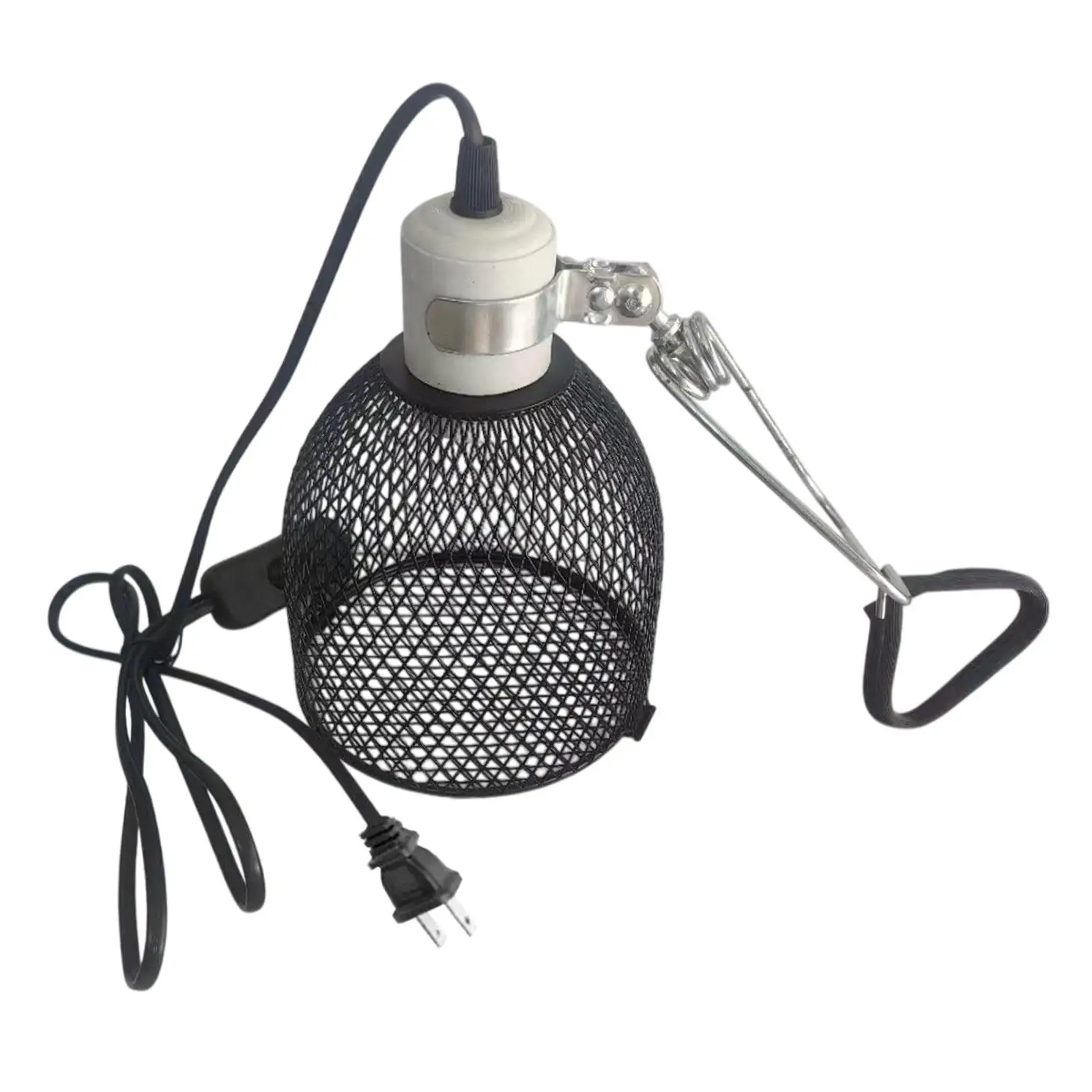 Reptile Heating Heater Guard Lampshade Enclosure Cage Protection Anti Scald Reptile Heating Lamp Holder for Pet Lizard Parrot