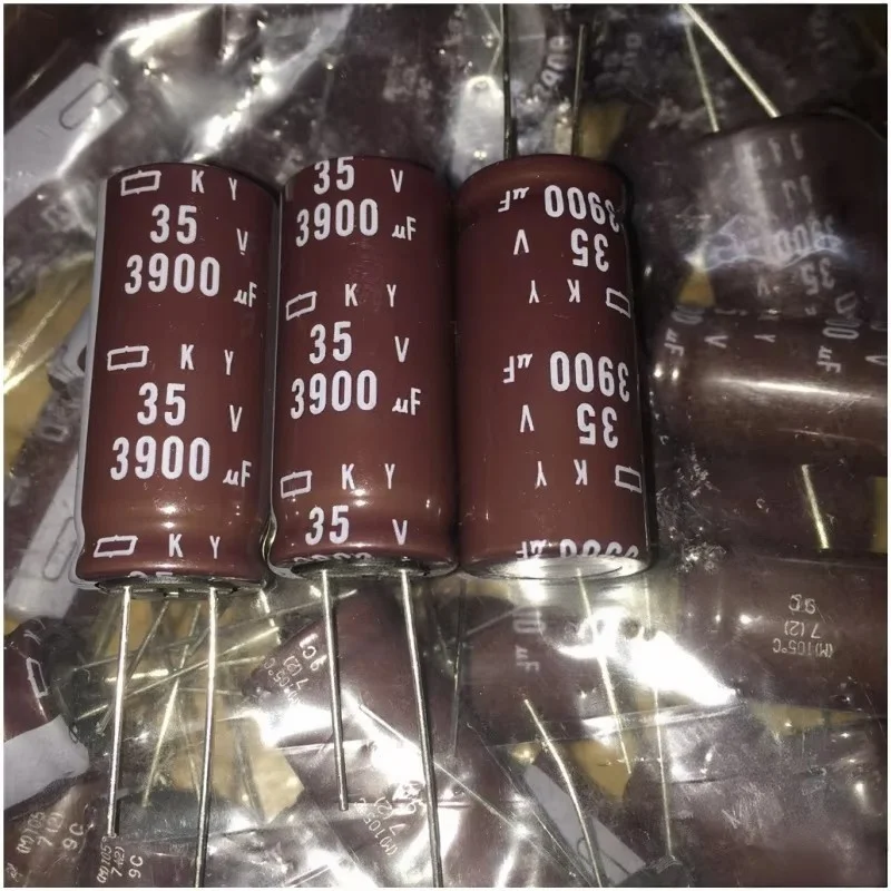 2PCS Black Diamond Electrolytic Capacitor 35V 3900UF High Frequency Low Resistance Replacement 35V 3300UF