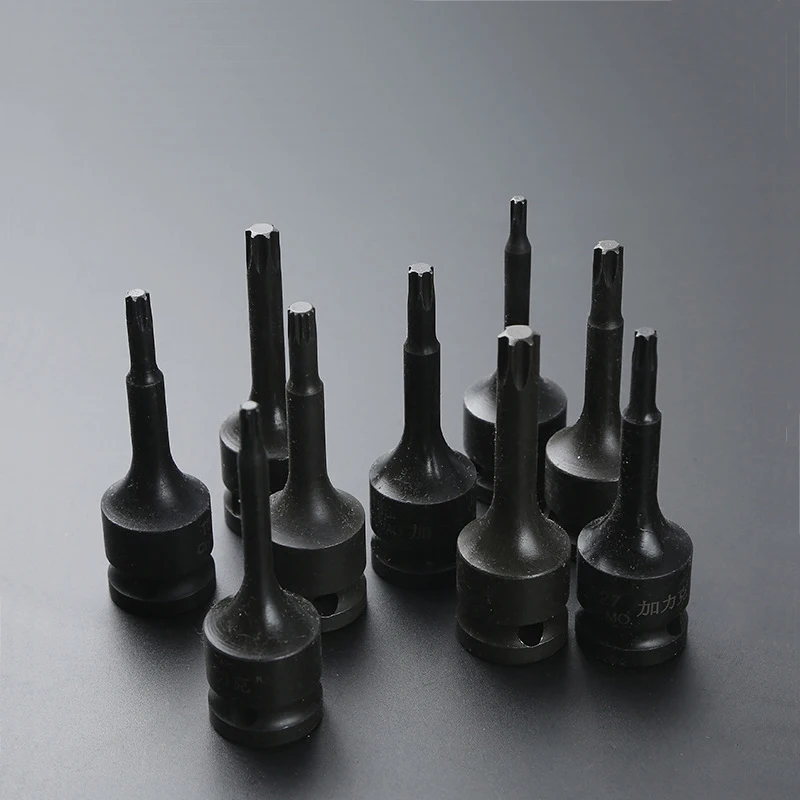 

1/2 Inch Impact Torx Bit Socket 78mm Long T20 T100 Male E-type Sockets Wrench Head For Power Tool T80 with Hole Bit