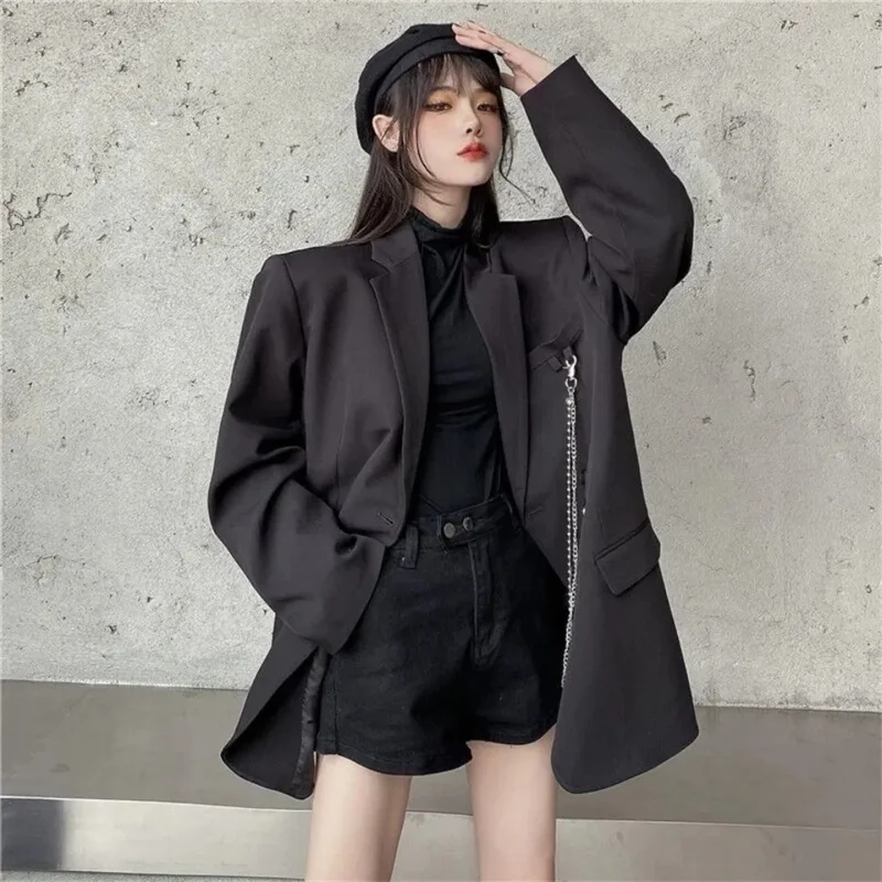 Leisure Suit 2024 Spring Autumn Outerwear for Women in Korean Version Versatile and Loose Fitting Explosive Street Suit Jacket