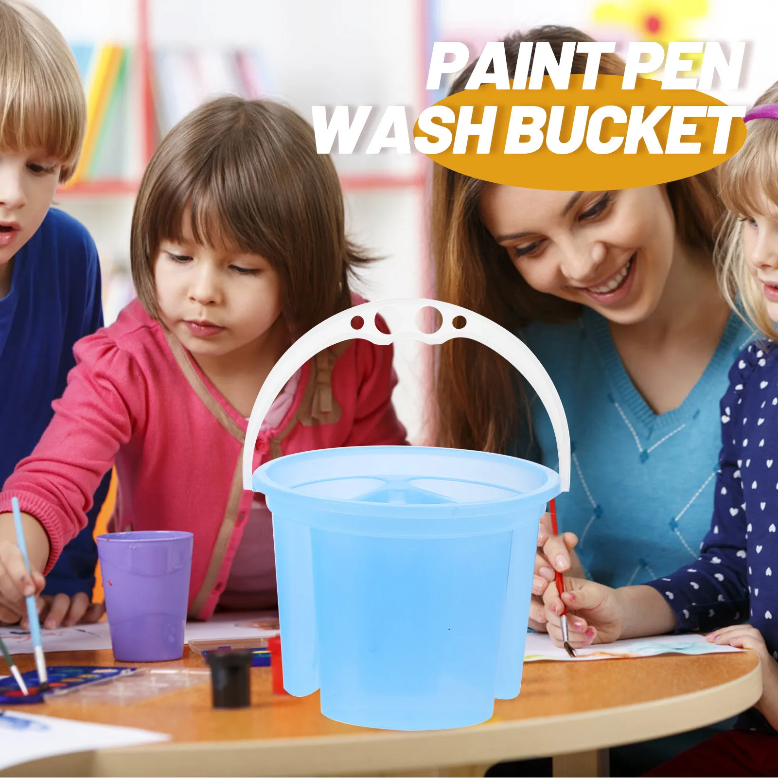 2 pcs Brush Washer Bucket Painting Washing Halloween Christmas New Year Paint Brush Wash Bucket Paint Brush Washer Multi