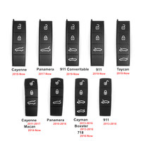 1 Piece Car Key Case Rubber Pad For Porsche Cayenne Panamera Cayman Macan Boxster 718 911 Remote Control Key Button Replace