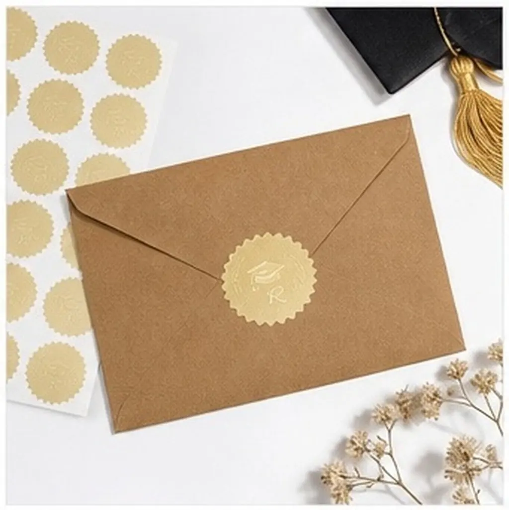 10Sheets Graduation Label Stickers Decorative For Graduation Candy Bags Student Themed Delicate Sealing Decals