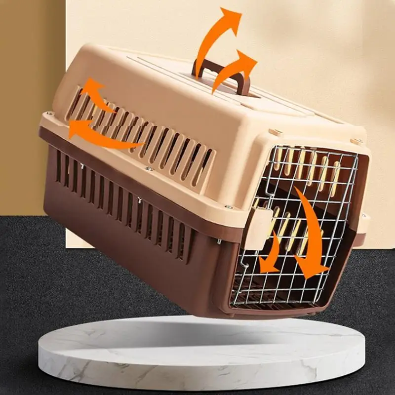 Pet Airline Box Cat Travel Portable Bag Travel Check-in Box Cat Cage Dog Cage Small Dog Transport Box