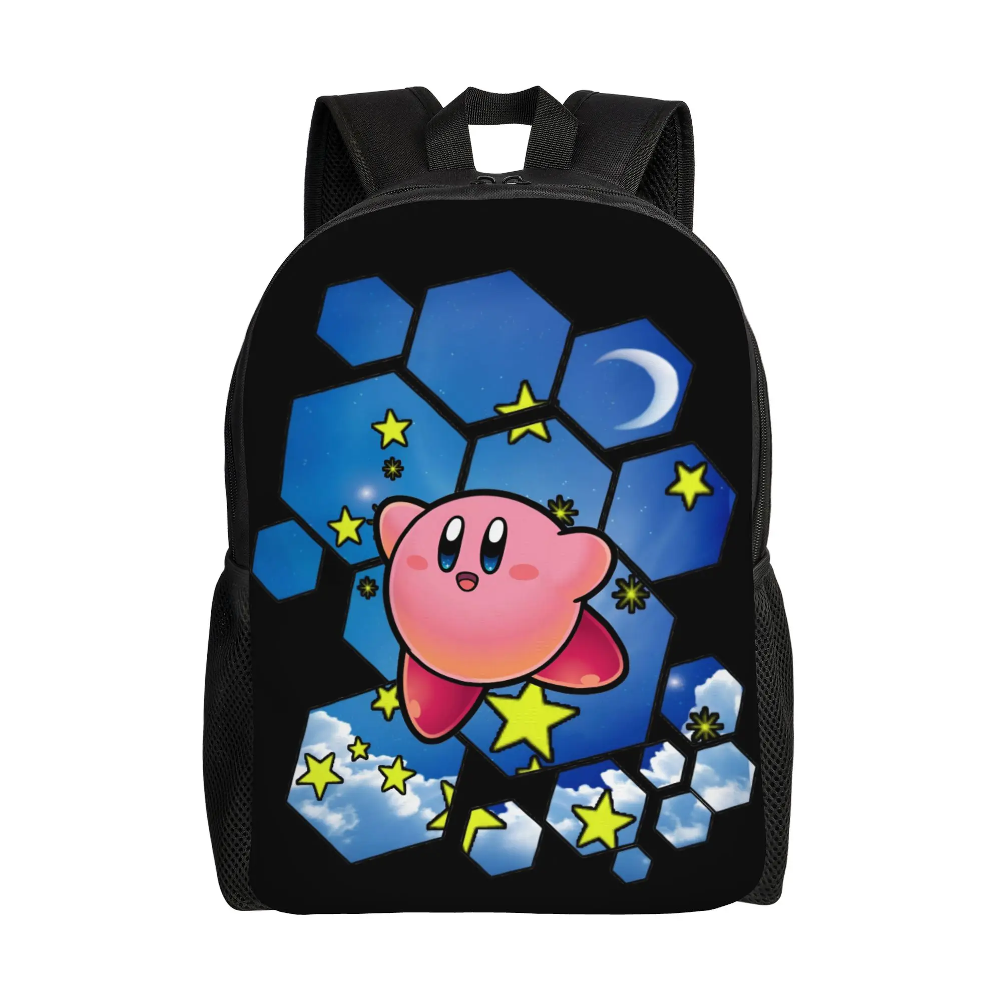 K-Kirbys Backpacks for Women Men School College Student Bookbag Fits 15 Inch Laptop Cartoon Bags