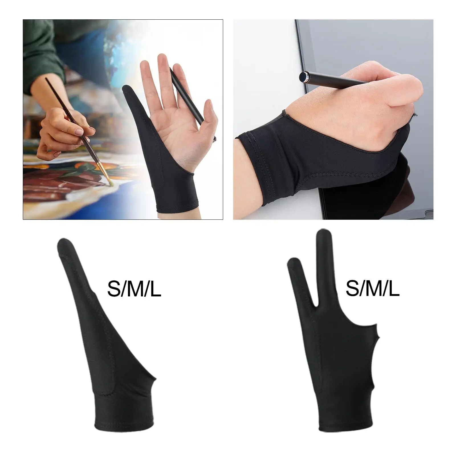 Artist Drawing Tablet Gloves Art Glove for Tracing Board Paper Sketching