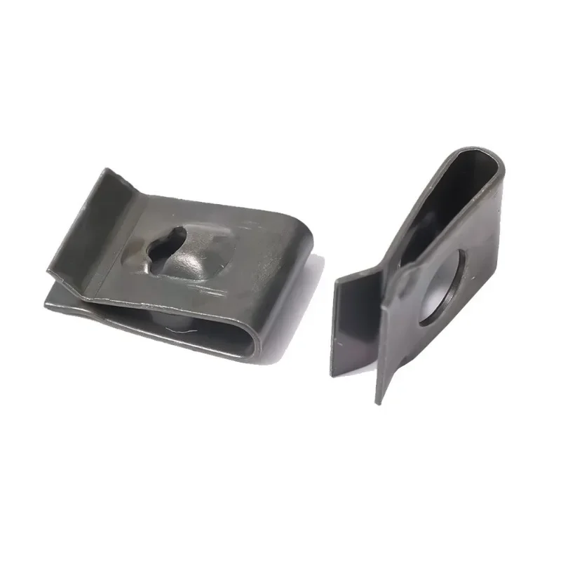 Car Screw Base U-Type Clips Car Engine Fender Bumper Guard Plate Clamp Self-tapping Screw Clip Auto Modification Fixed Gasket